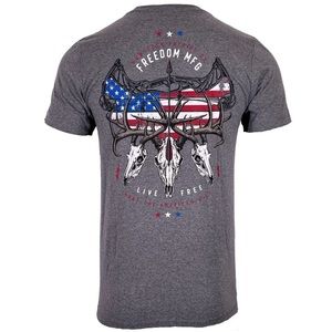 Howitzer Style Men's T-Shirt FREEDOM HUNT Military Grunt MFG